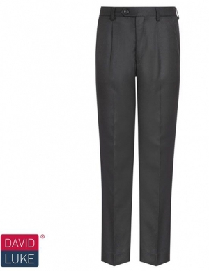 David Luke DL943 Junior Boys Trouser - Black (Elastic Back)